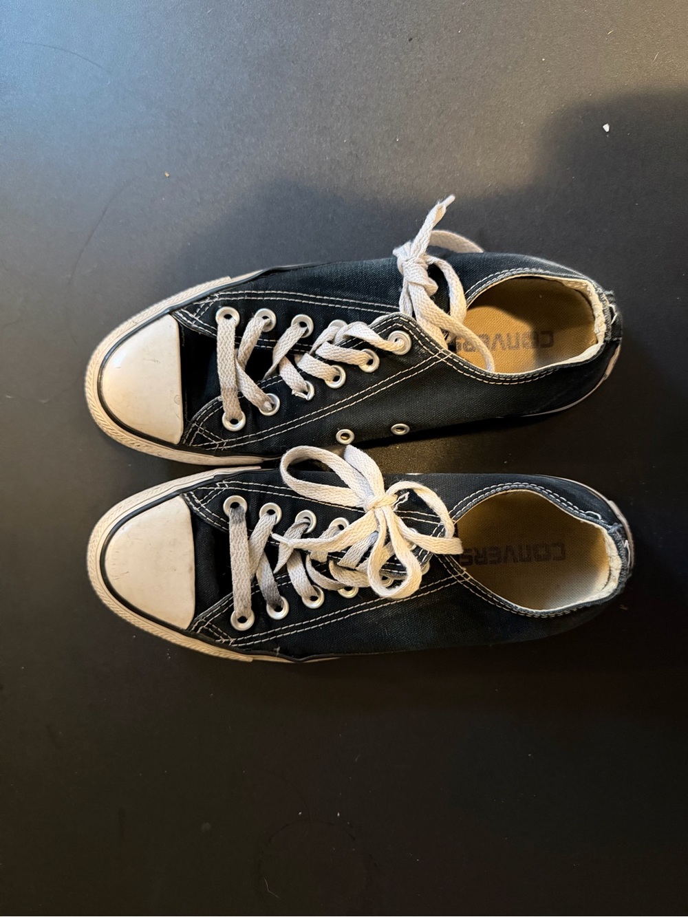 Converse Womens' Black Low Top Canvas Sneakers